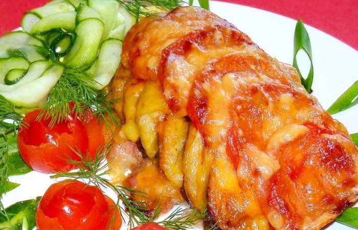 Курица, запеченная с сыром и овощами - пошаговый рецепт с фото на Повар.ру Курица, запеченная с сыром и овощами - пошаговый рецепт с фото на Повар.ру