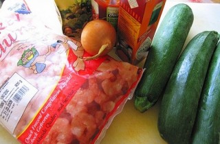 Цукини с креветками