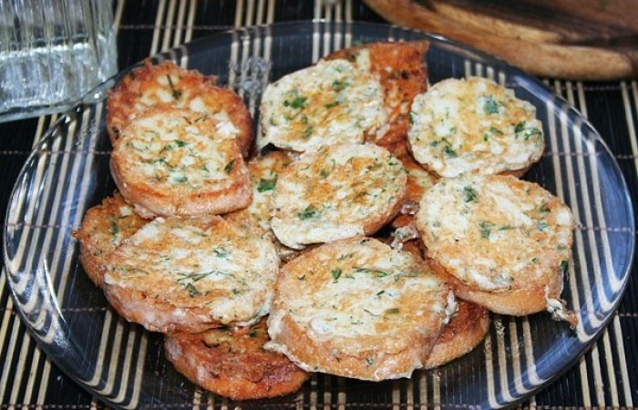 Гренки с сыром и беконом пошаговый рецепт с фото