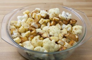 Цветная капуста с сыром в пивном кляре