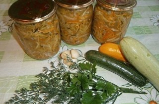 Салат из кабачков по-корейски