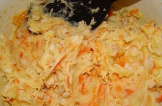 Картофельные котлеты с крабовыми палочками