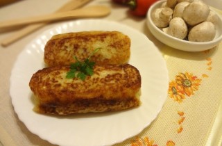 Картофельные зразы с шампиньонами