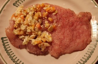 Куриный шницель с начинкой