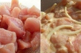 Пикантный куриный шашлык в духовке