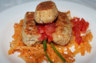 Рыбные котлеты с манкой