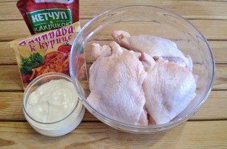 Шашлык из куриных бедрышек