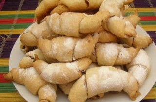 Домашние рогалики с повидлом