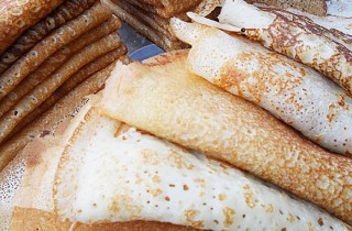 Нежные блинчики на тане