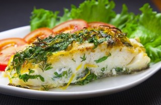 Жареная треска под травами
