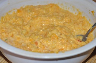 Оладьи из яблок и тыквы