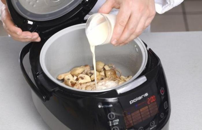 индейка с шампиньенами в мультиварке