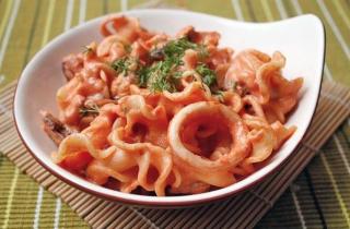 Паста с морепродуктами - фото шага 7