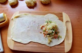 Пирожки с капустой 