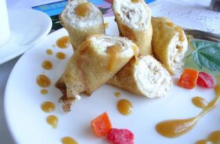 Блины с творожно-сливочной начинкой - фото шага 6