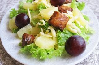 Салат из курицы с ананасами - фото шага 5