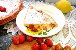 Творожная запеканка с клубникой - фото шага 10