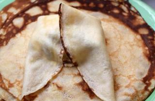 Нежные блинчики с творогом - фото шага 7