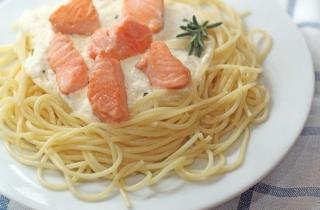 Паста с лососем и сыром - фото шага 5