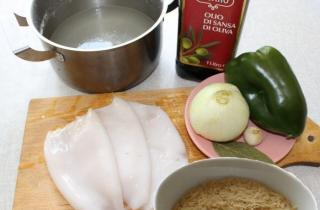 Вермишель с кальмарами - фото шага 1