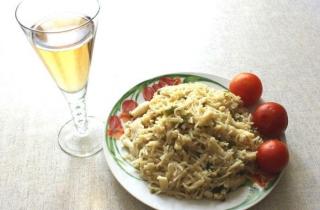 Вермишель с кальмарами - фото шага 4