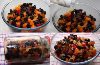 Фруктовый рождественский кекс - фото шага 1