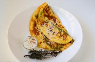 Омлет со спаржей - фото шага 5