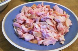 Шаурма с копченой курицей - фото шага 3