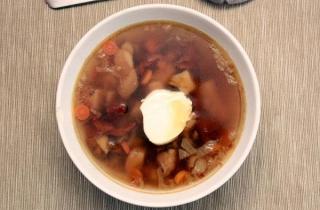 Суп из лесных грибов