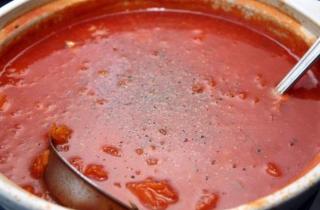 Томатный суп с тыквой - фото шага 5