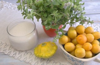 Компот из алычи и кабачков на зиму - фото шага 1