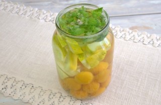 Компот из алычи и кабачков на зиму - фото шага 8