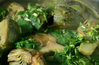 Тушеные артишоки - фото шага 5