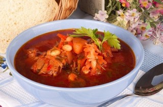 Борщ с мясом и фасолью - фото шага 4