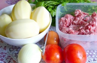 Фаршированный картофель, запеченный в рукаве - фото шага 1