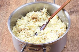 Ризотто с курицей и грибами - фото шага 3