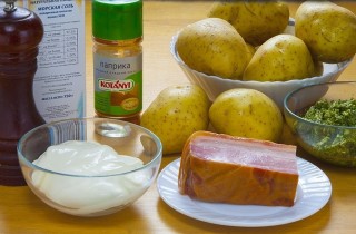 Запеченный картофель с соусом песто - фото шага 1