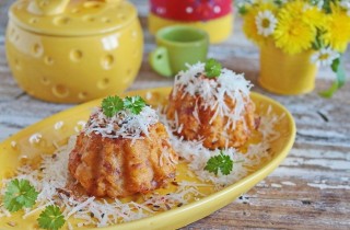 Картофельные маффины с грудинкой - фото шага 7