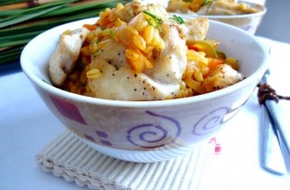 Курица с булгуром