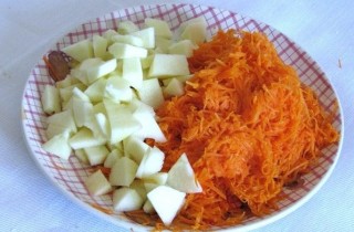 Запеканка из тыквы с яблоками - фото шага 2