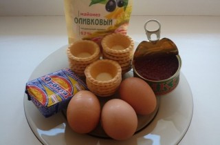 Новогодние тарталетки - фото шага 1