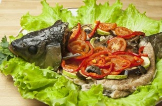 Праздничный карп с овощами - фото шага 10