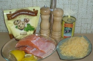 Семга, запеченная в лодочке - фото шага 1