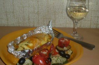 Семга, запеченная в лодочке - фото шага 5