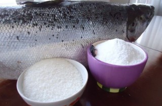 Соленая семга - фото шага 1