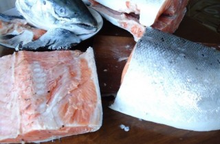 Соленая семга - фото шага 2