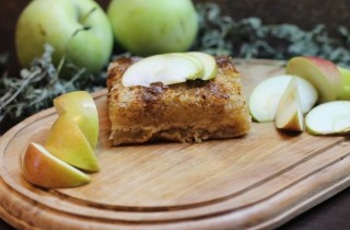 Сухой яблочный пирог