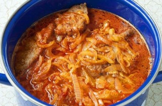 Тушеная печень - фото шага 5