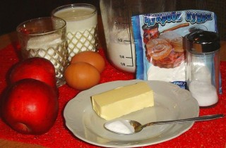 Яблочный пирог на кефире - фото шага 1