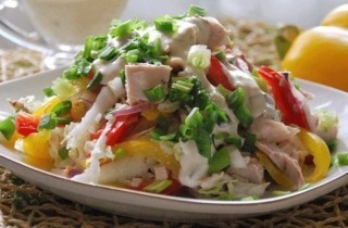 Салат из овощей и курицы - фото шага 6